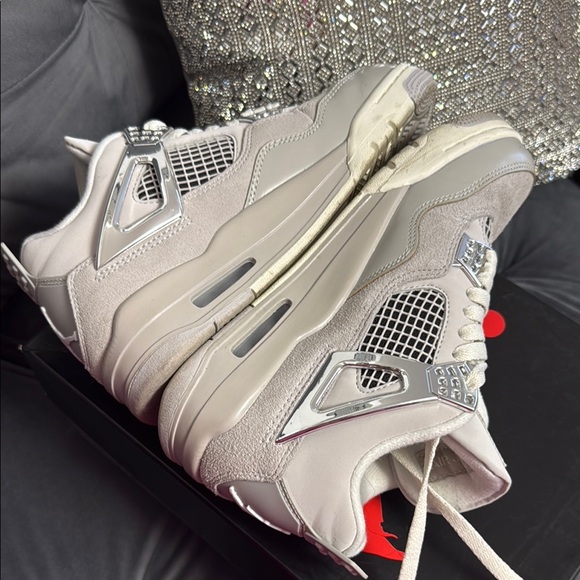 Gray and Silver Sneakers - Picture 3 of 13